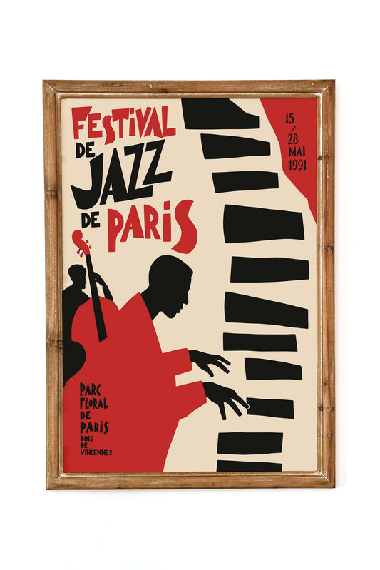 Paris Jazz Festival Poster Print