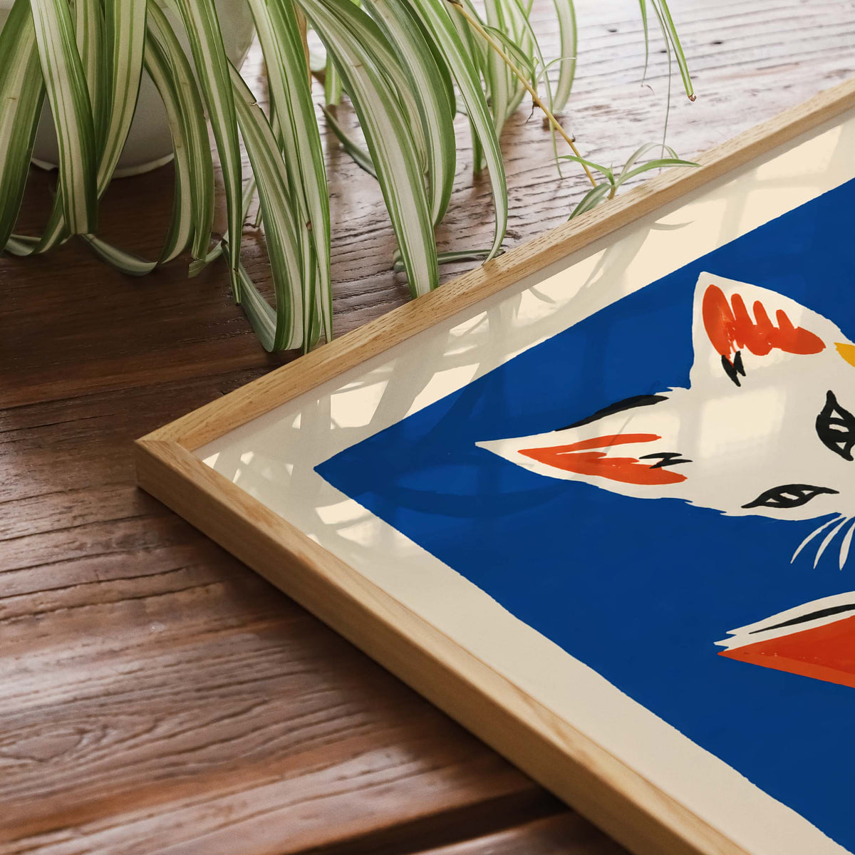 Reading Cat Library Wall Art