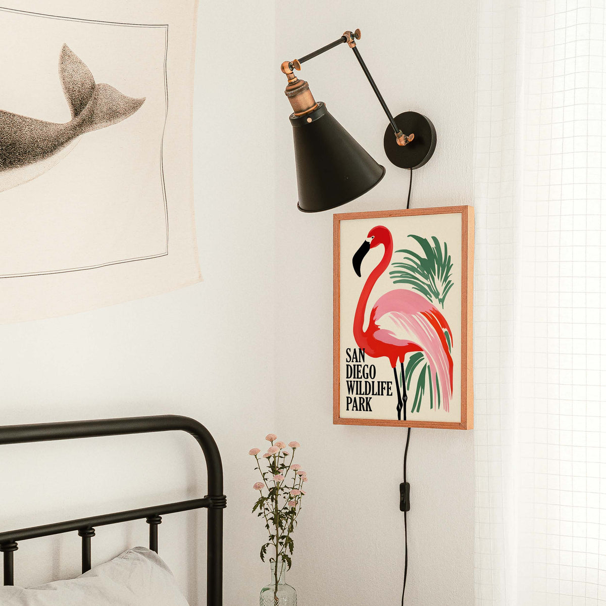 Flamingo Wildlife Park Wall Art Print