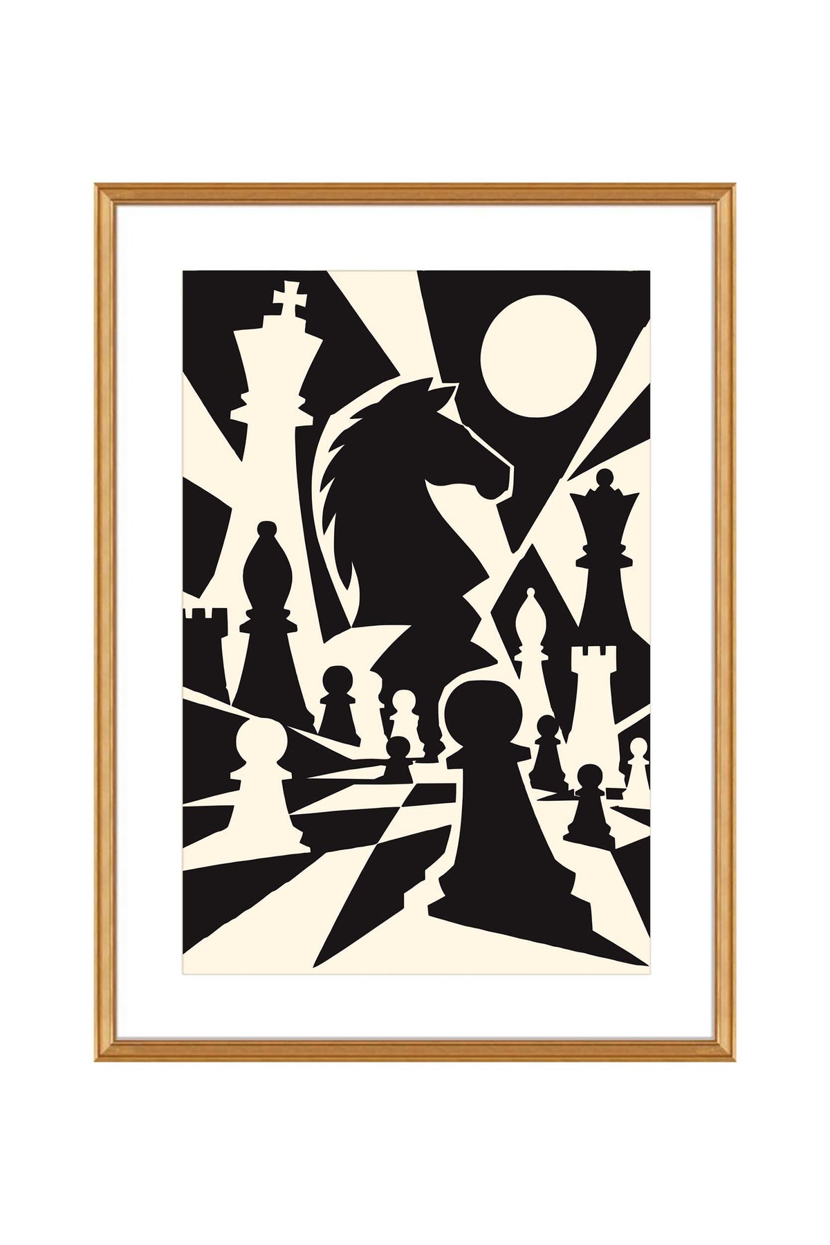 Chess Knight Wall Art Poster