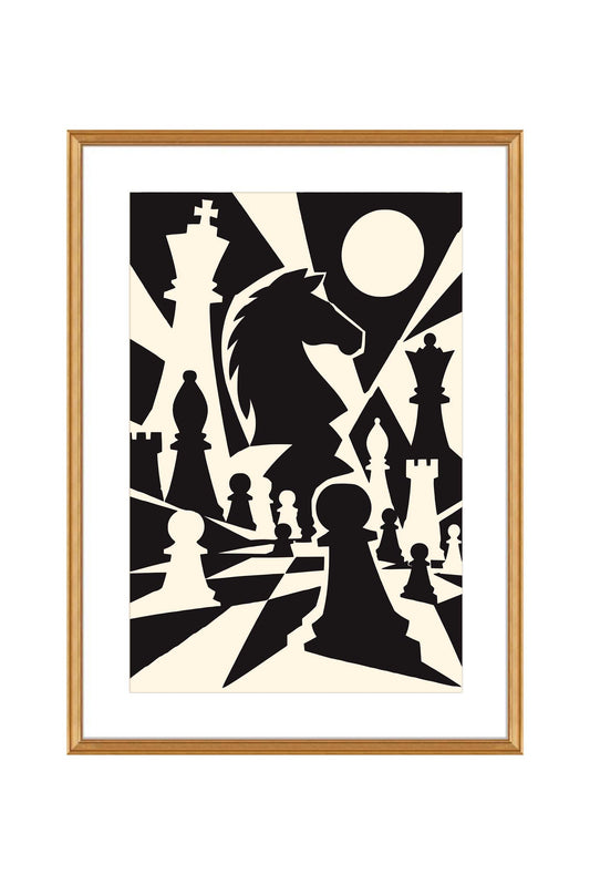 Chess Knight Wall Art Poster