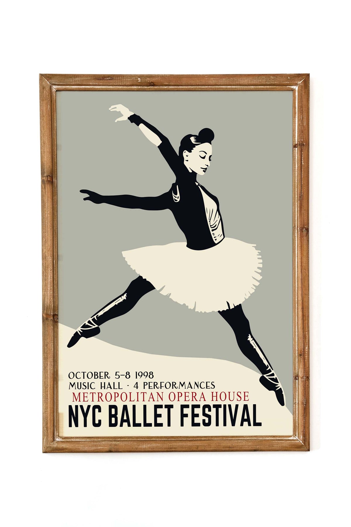 NYC Ballet Festival Dancer Poster Print