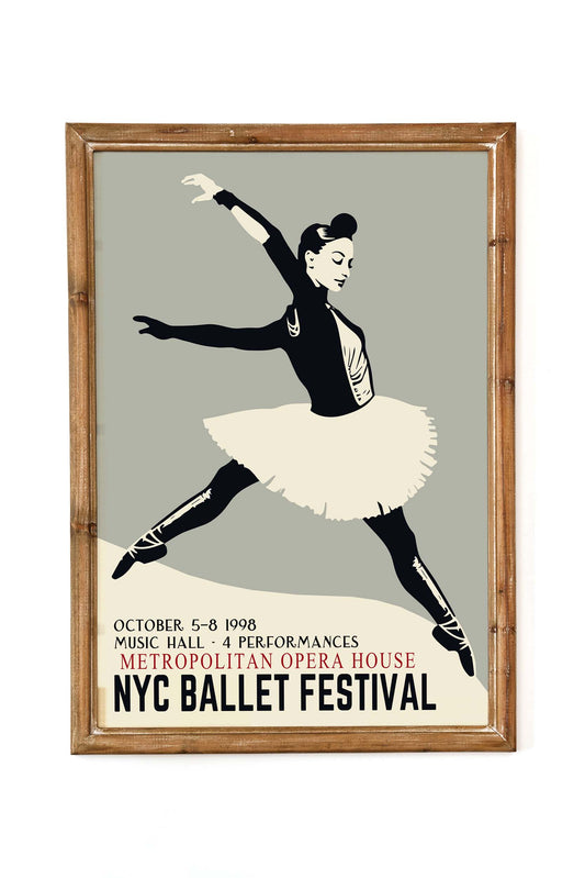 NYC Ballet Festival Dancer Poster Print