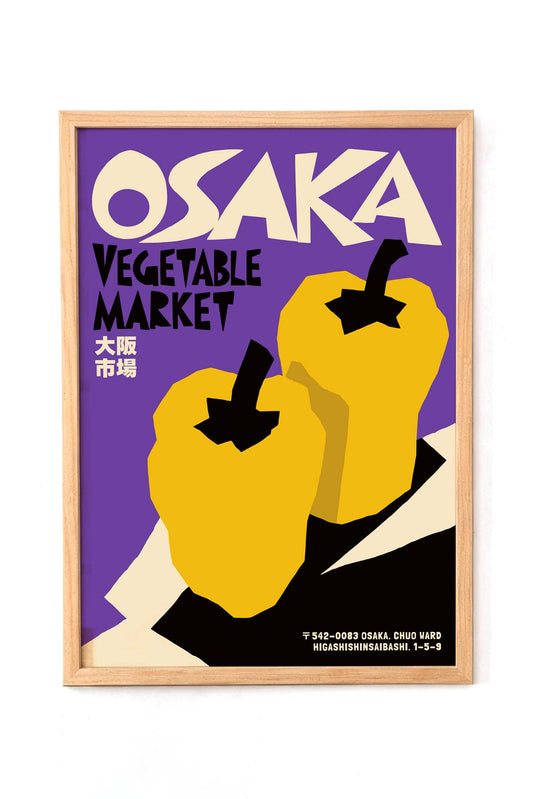 Osaka Vegetable Market Wall Art
