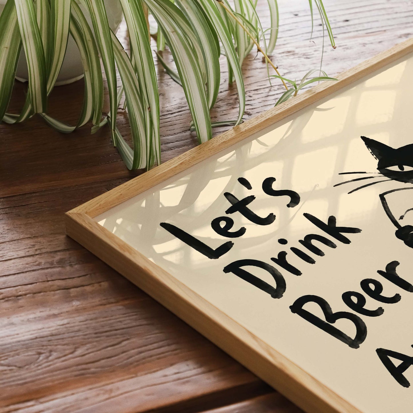 Japanese Cat Beer Poster