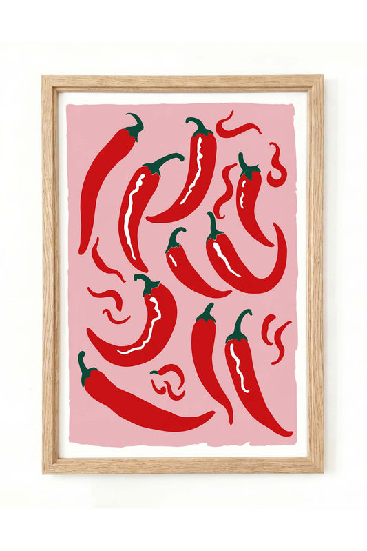 Chili Pepper Wall Art Print