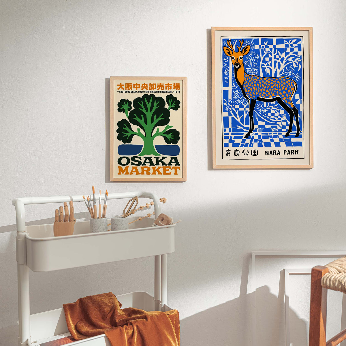 Nara Park Deer Japanese Travel Wall Art