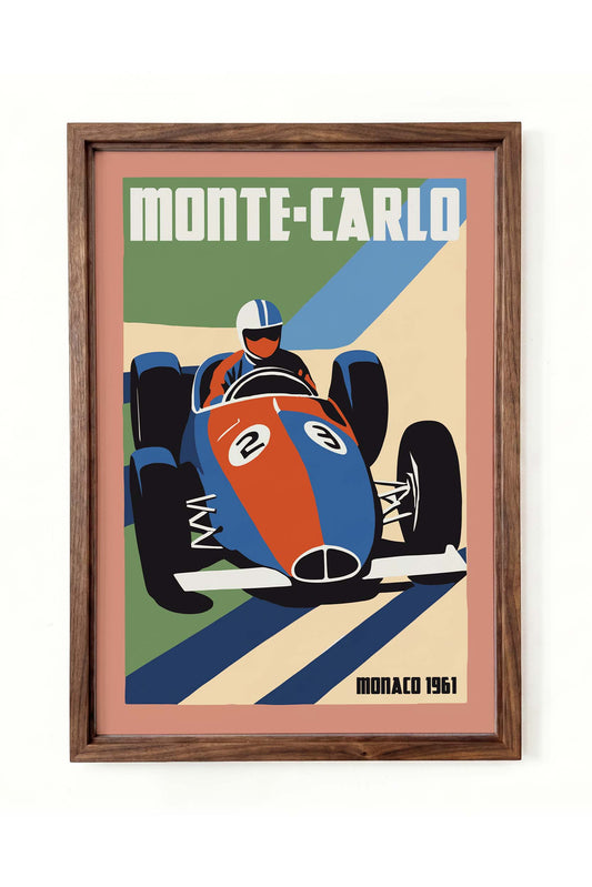 Monte Carlo Racing Poster Print