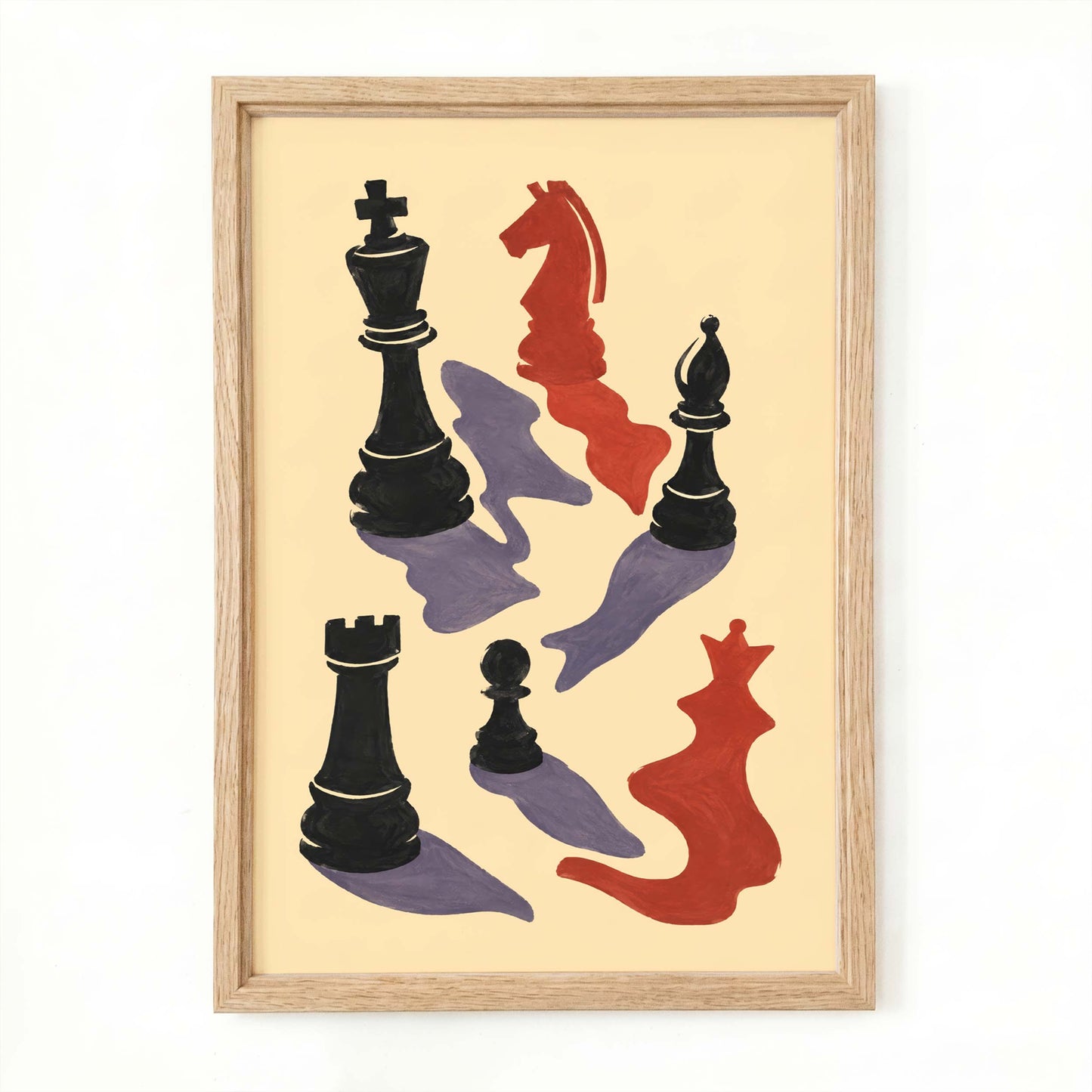 Chess Pieces Poster Art