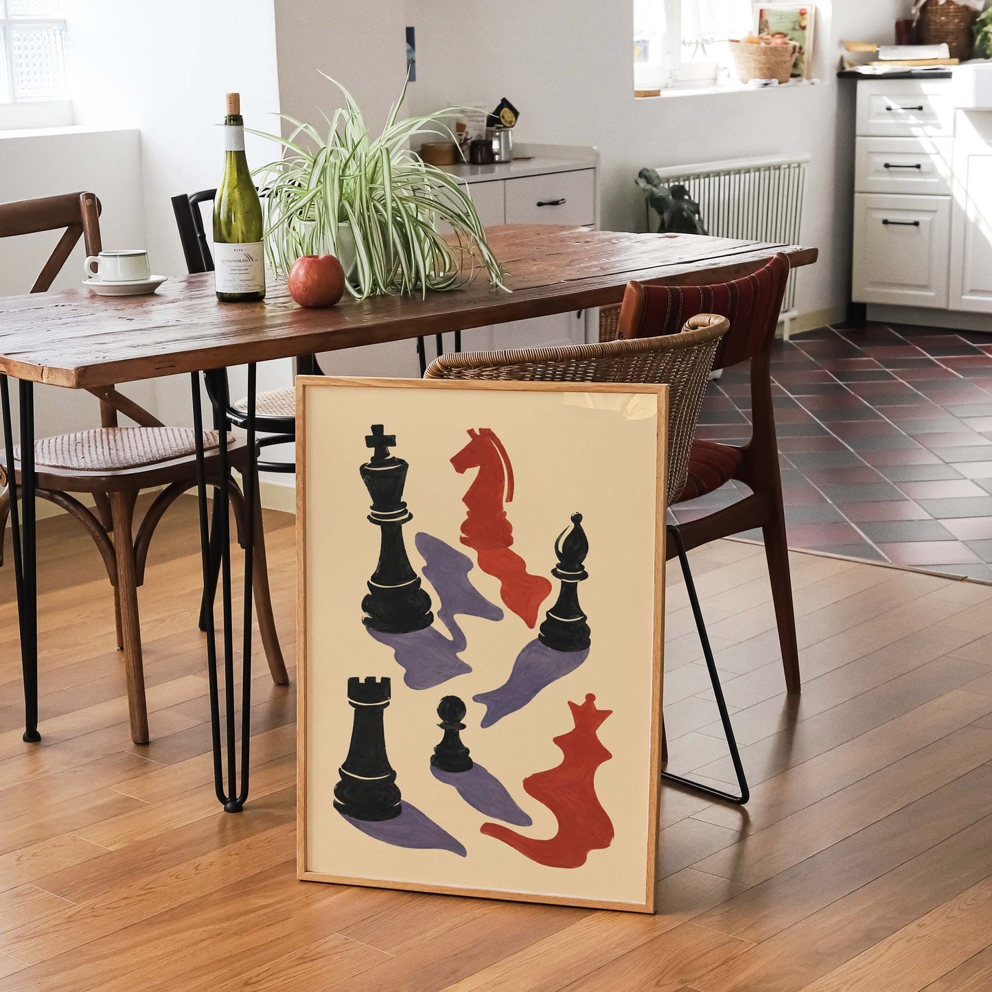 Chess Pieces Poster Art