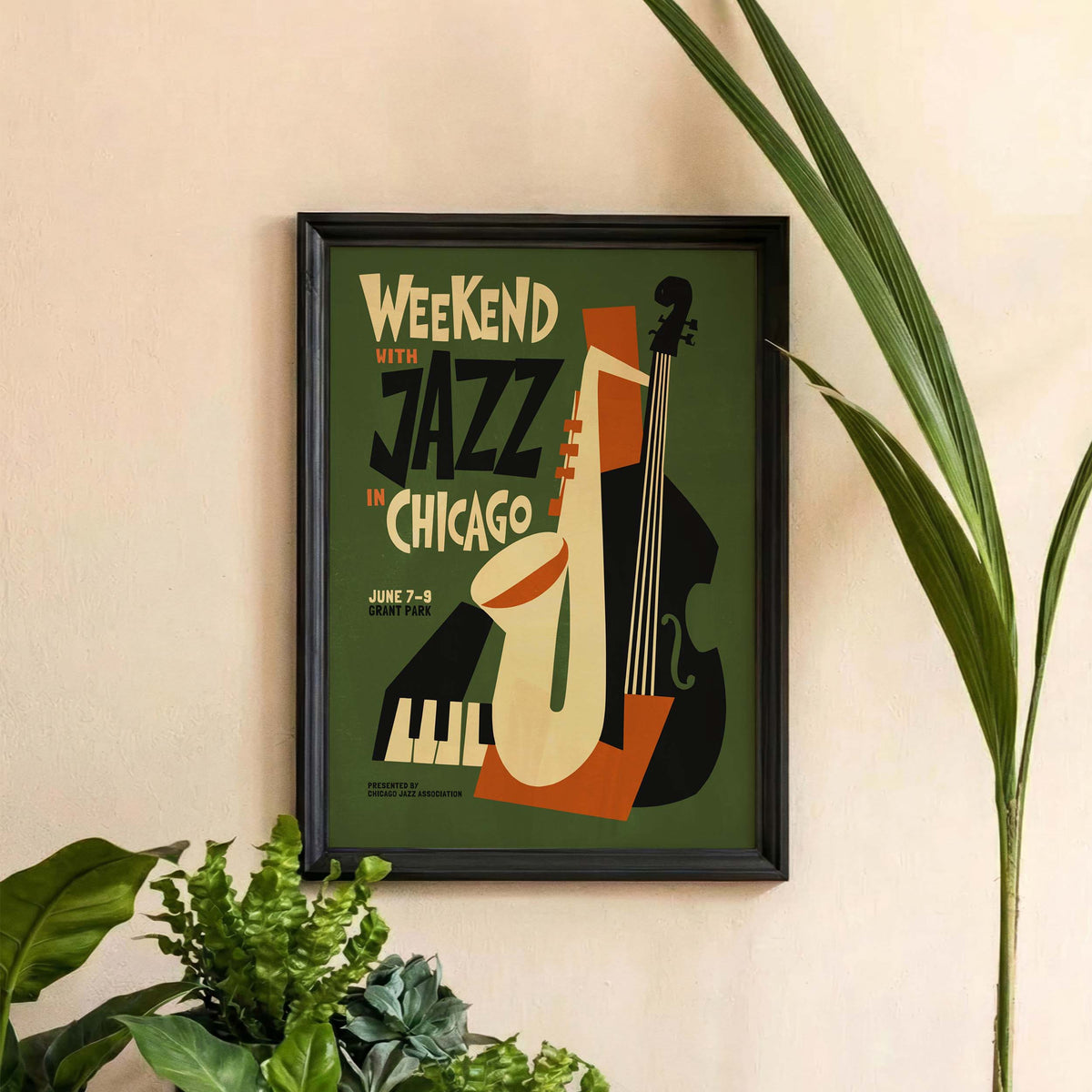 Chicago Jazz Weekend Poster Print
