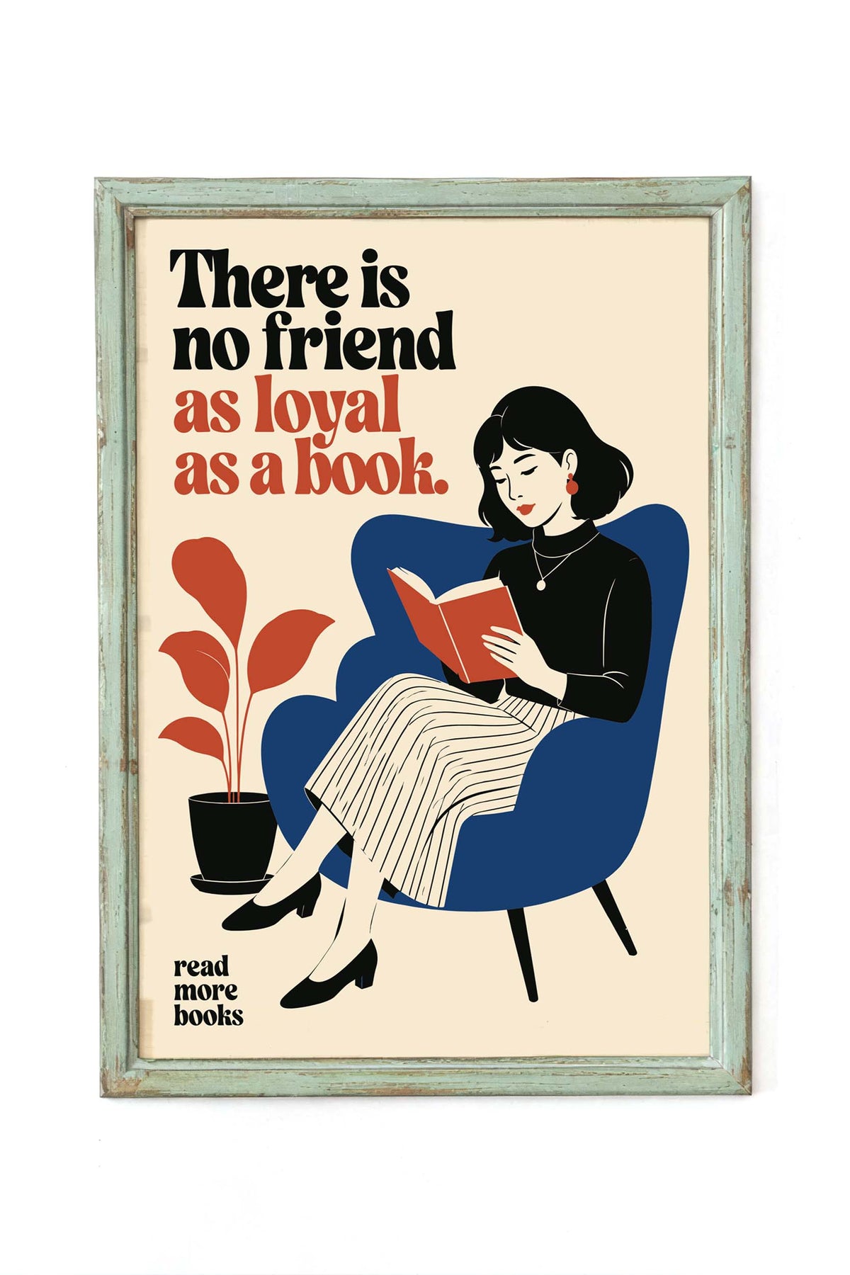 Woman Reading Book Wall Art