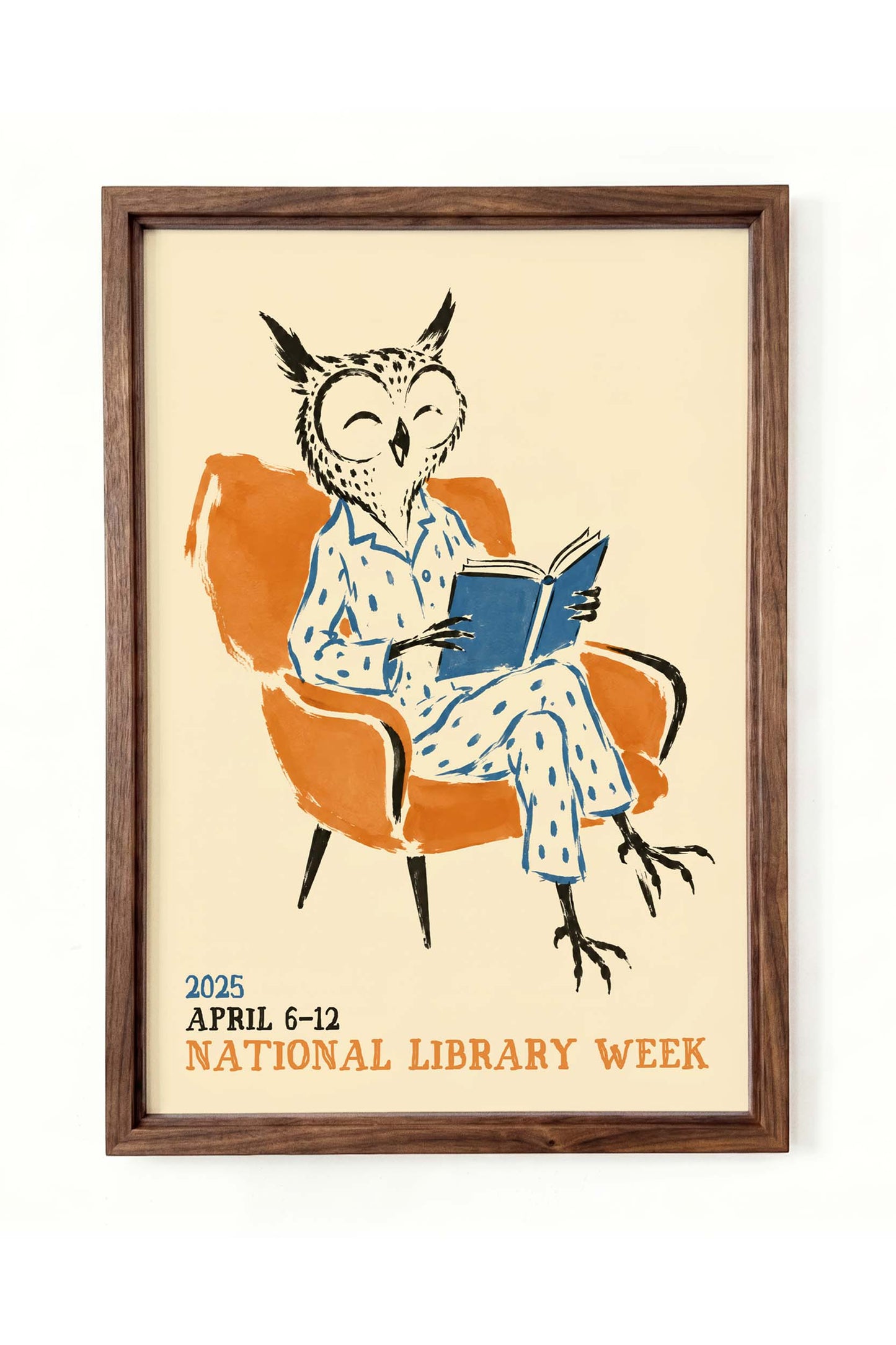 National Library Week Owl Poster