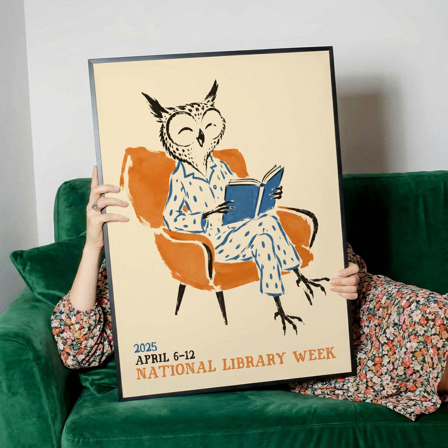 National Library Week Owl Poster