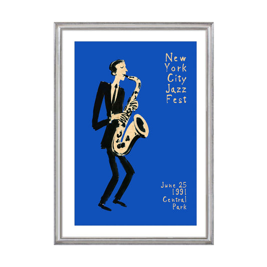 Plakat Festiwalu Jazzowego w Nowym Jorku do Pokoju Muzycznego