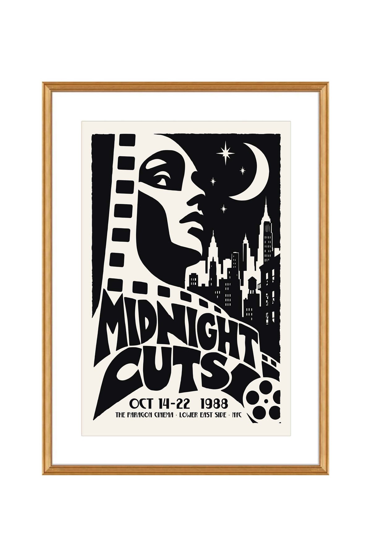 Midnight Cuts Cinema Poster Print