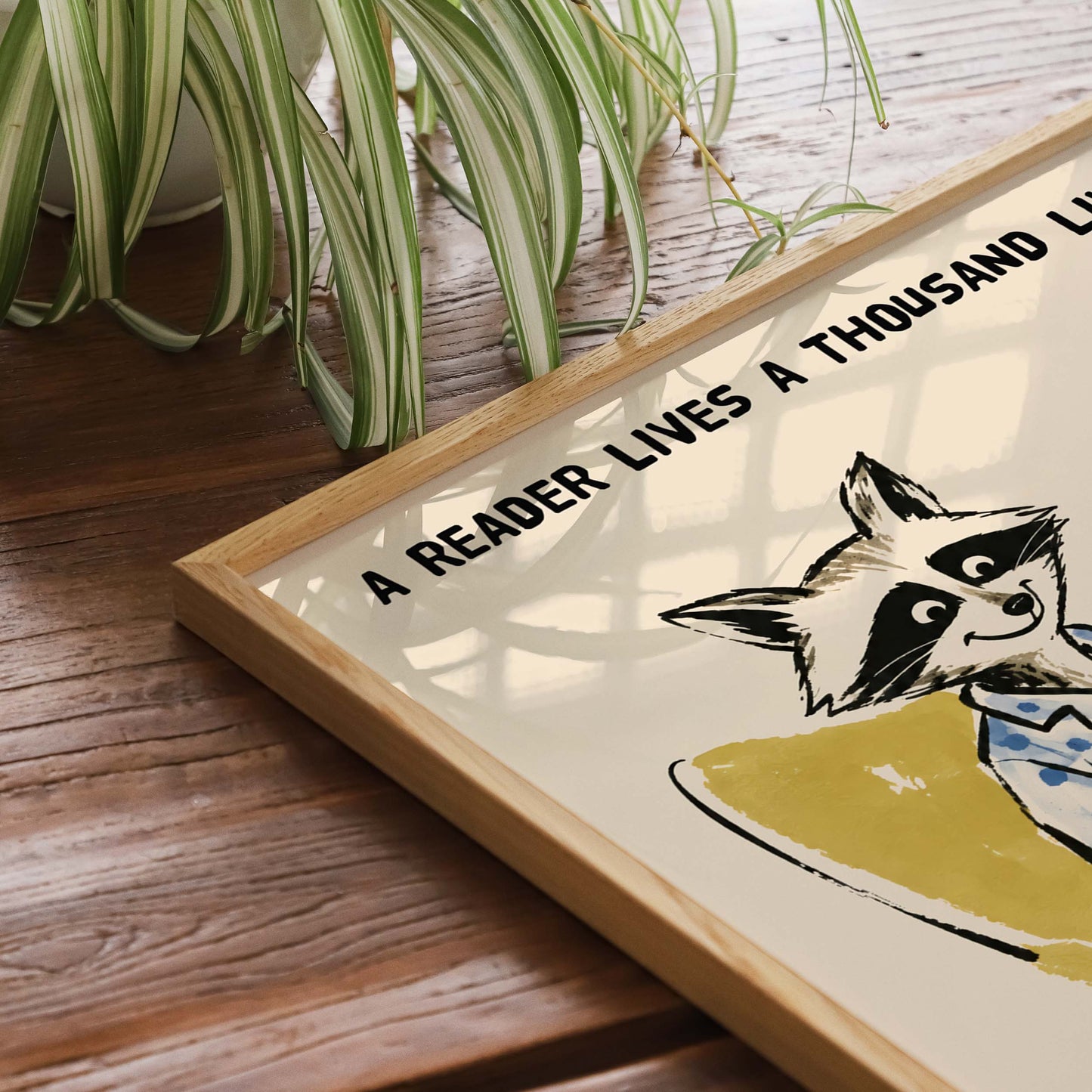 National Library Week Raccoon Poster