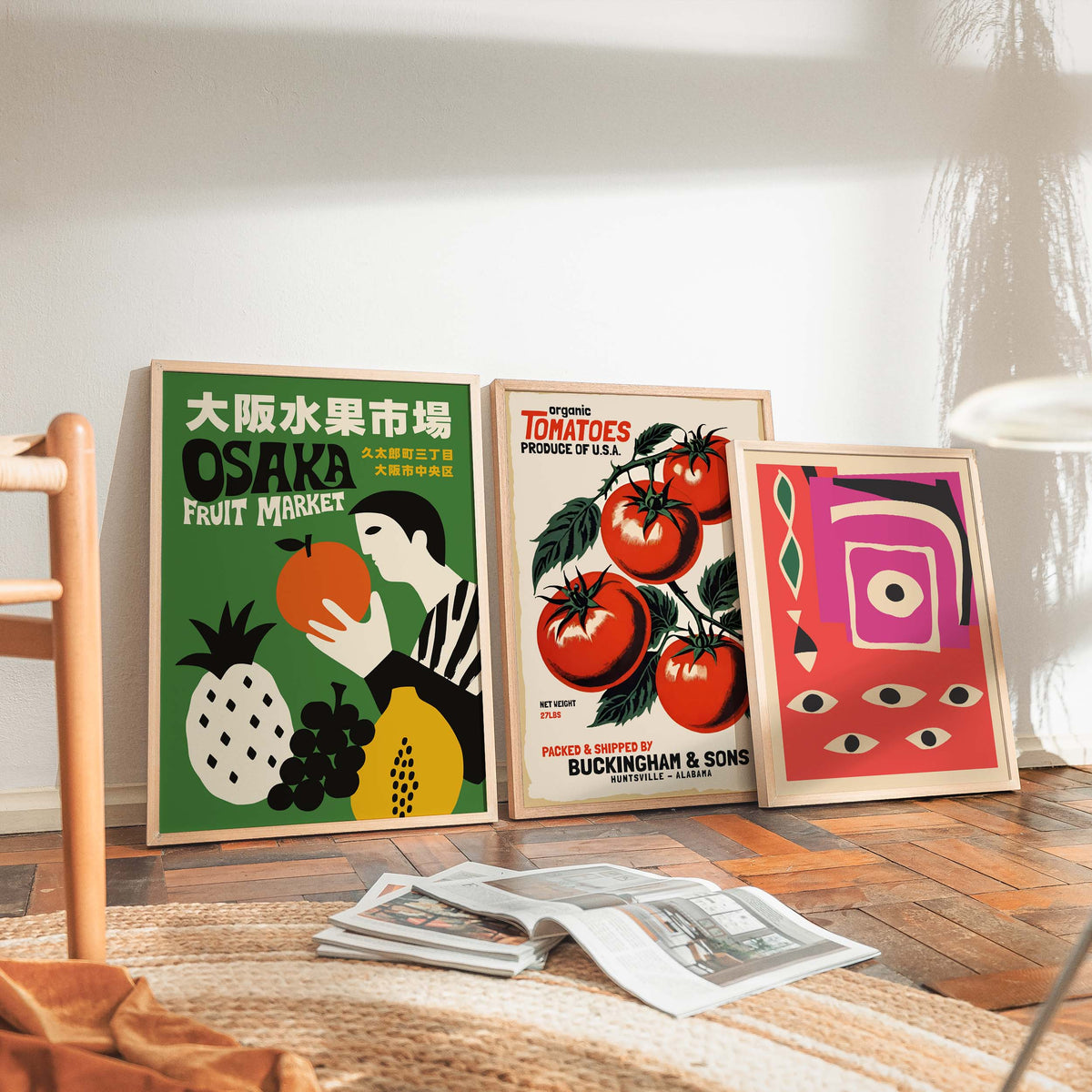 Osaka Fruit Market Poster Print