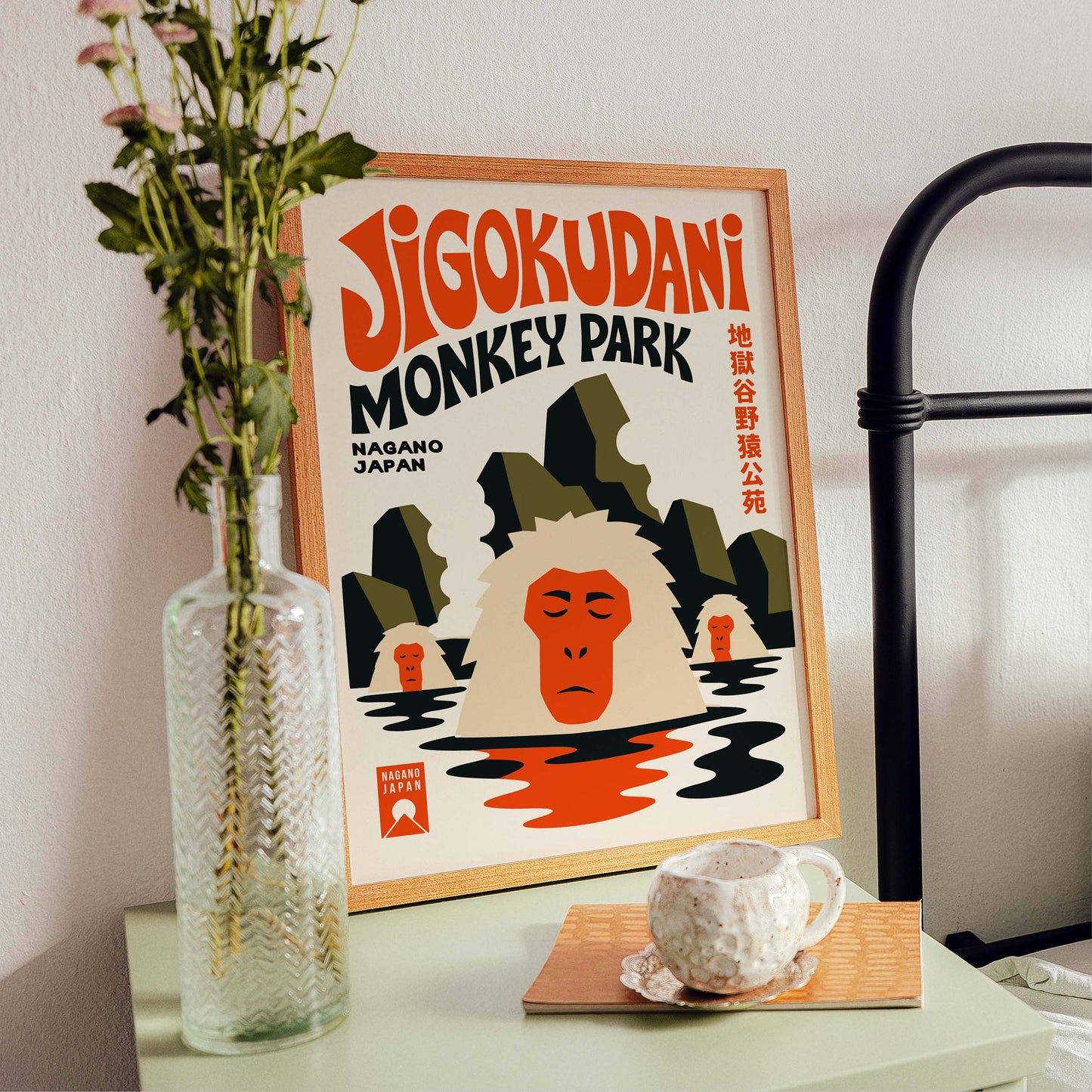 Jigokudani Monkey Park Poster For Reading Nook