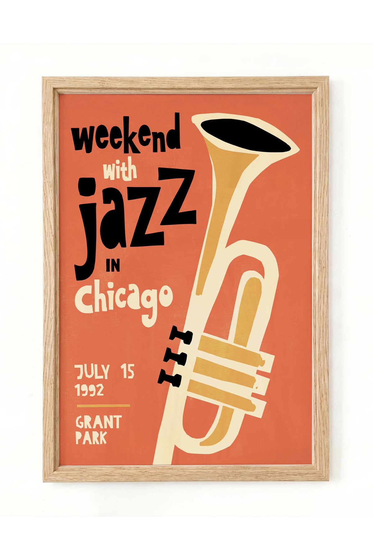 Jazz Chicago Trumpet Poster