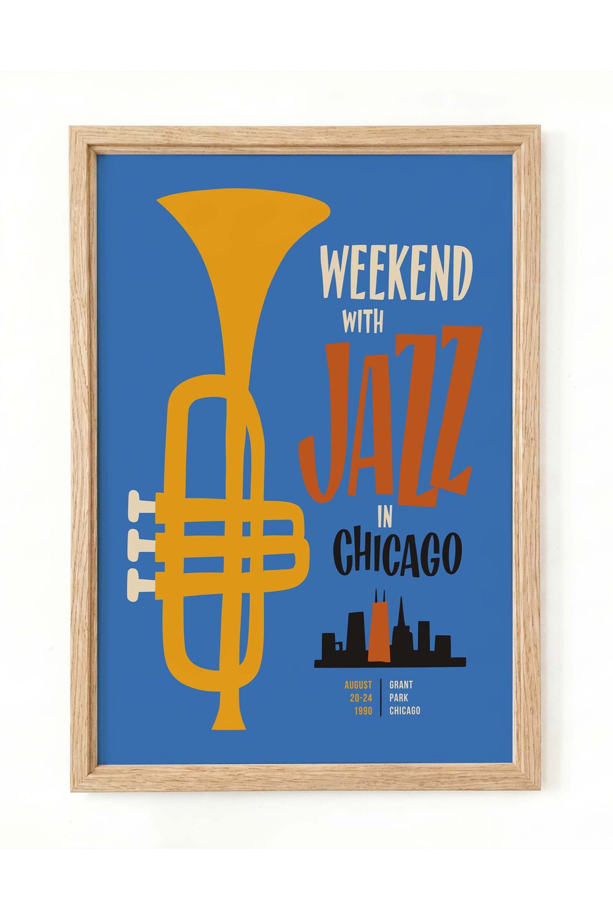 Weekend Jazz Chicago Wall Print