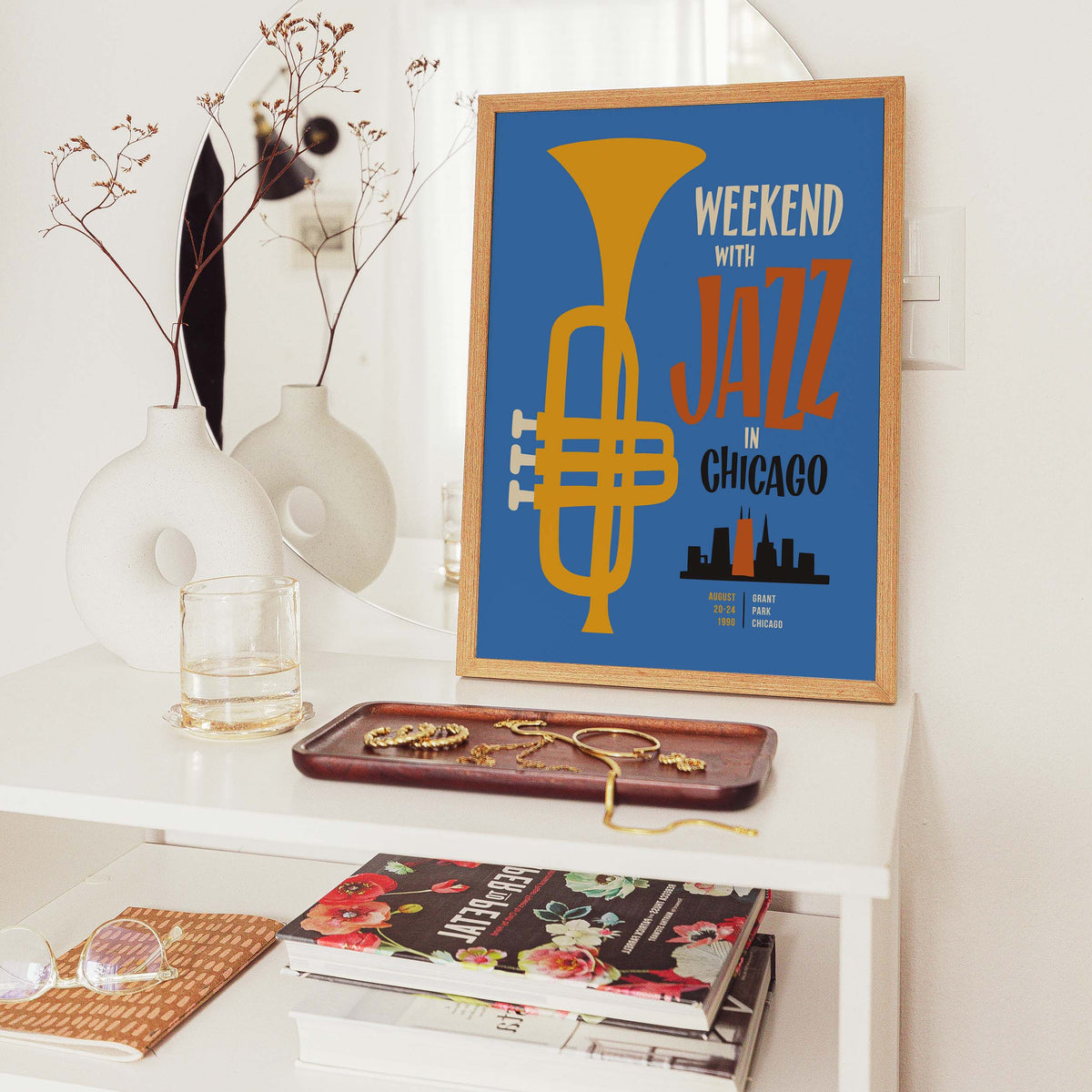 Weekend Jazz Chicago Wall Print