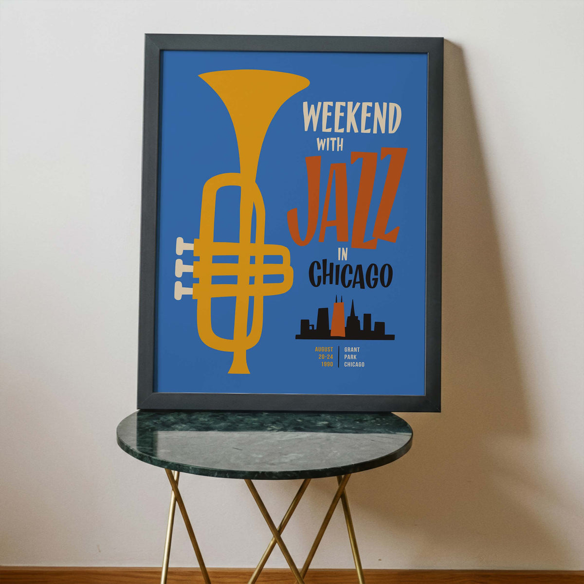 Weekend Jazz Chicago Wall Print