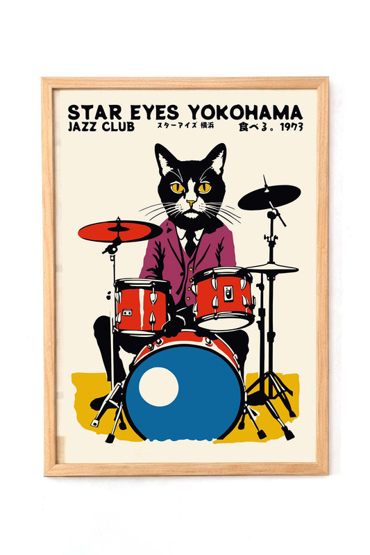 Stay Eyes Yokohama Jazz Poster