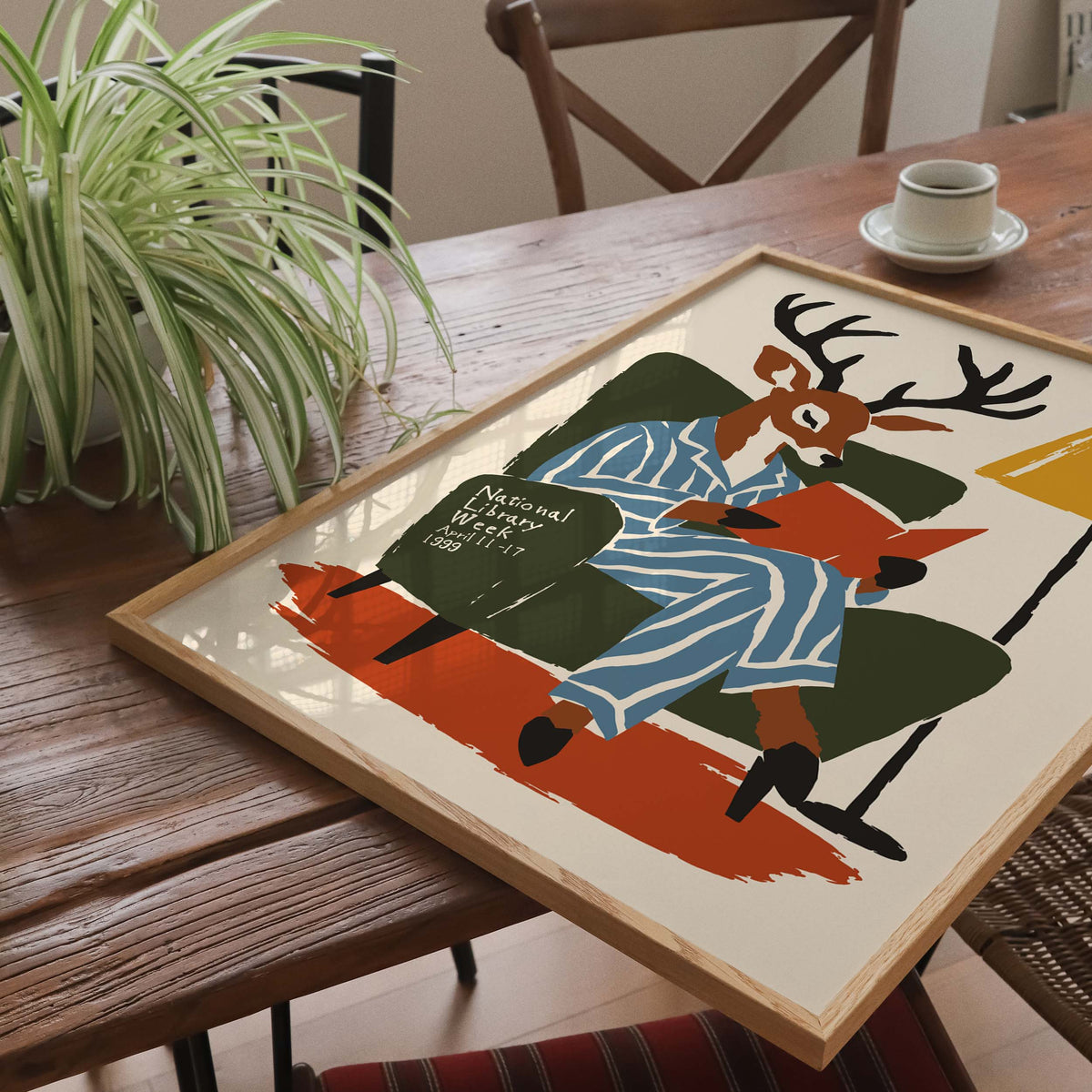 Reading Deer Library Poster Print