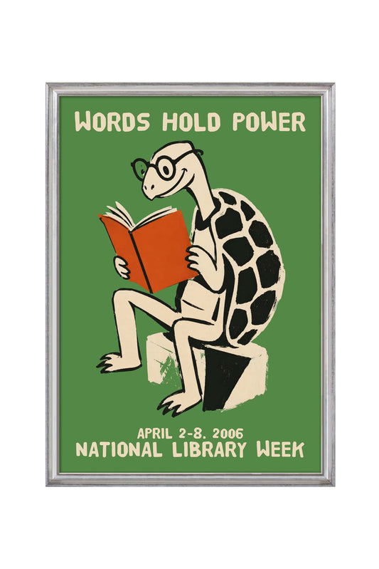 Words Hold Power Reading Poster