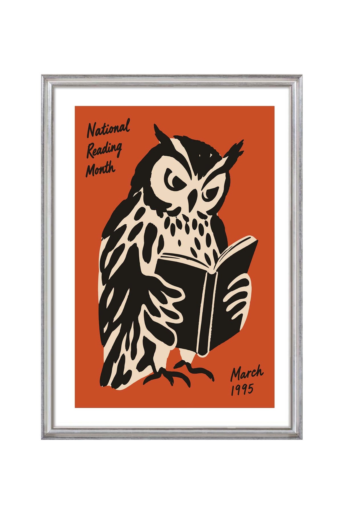 National Reading Month Owl Poster