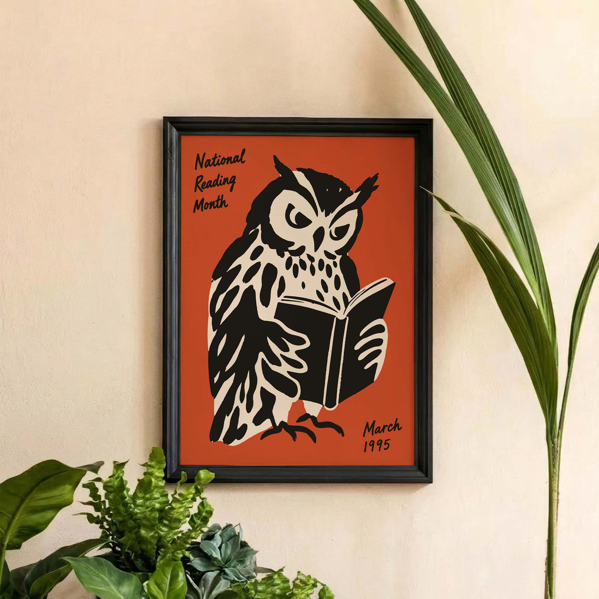 National Reading Month Owl Poster