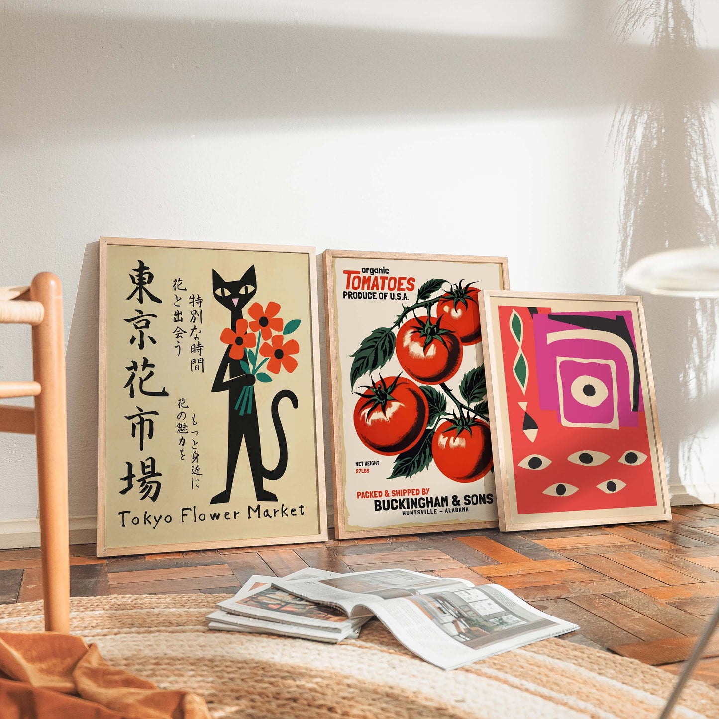 Tokyo Flower Market Print For Kitchen Decor