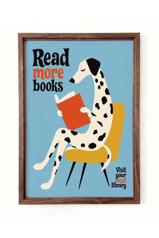 Read More Books Dog Print
