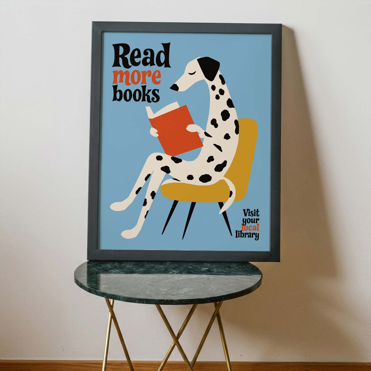 Read More Books Dog Print