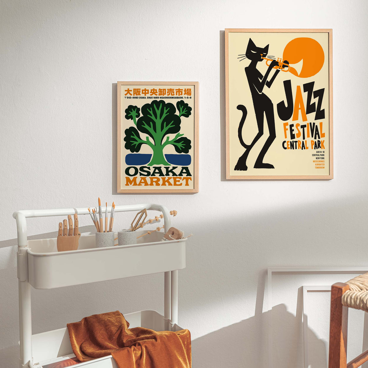 Jazz Festival Cat Poster