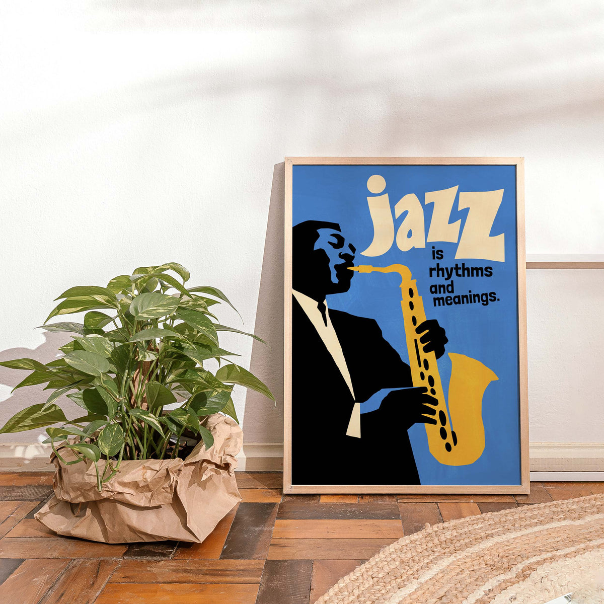 Jazz Saxophone Print Wall Art