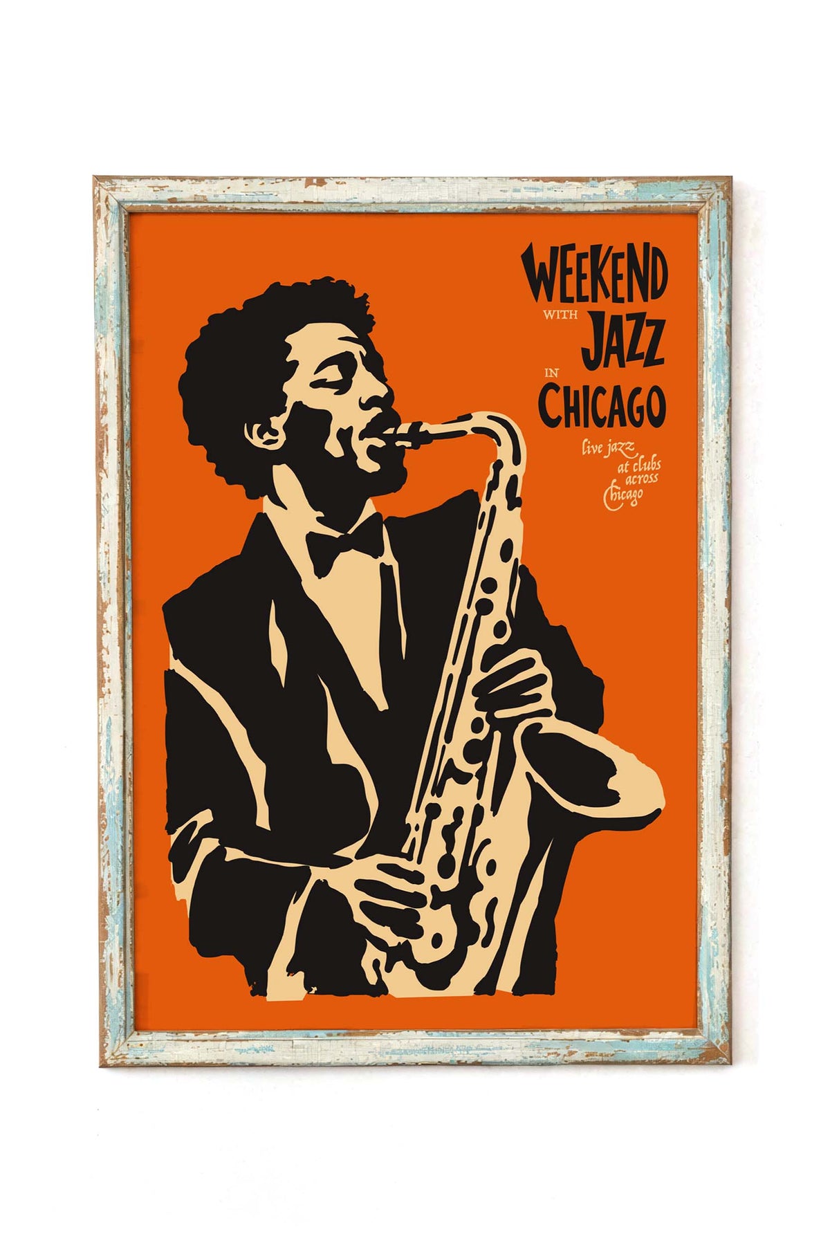 Chicago Jazz Saxophonist Wall Art