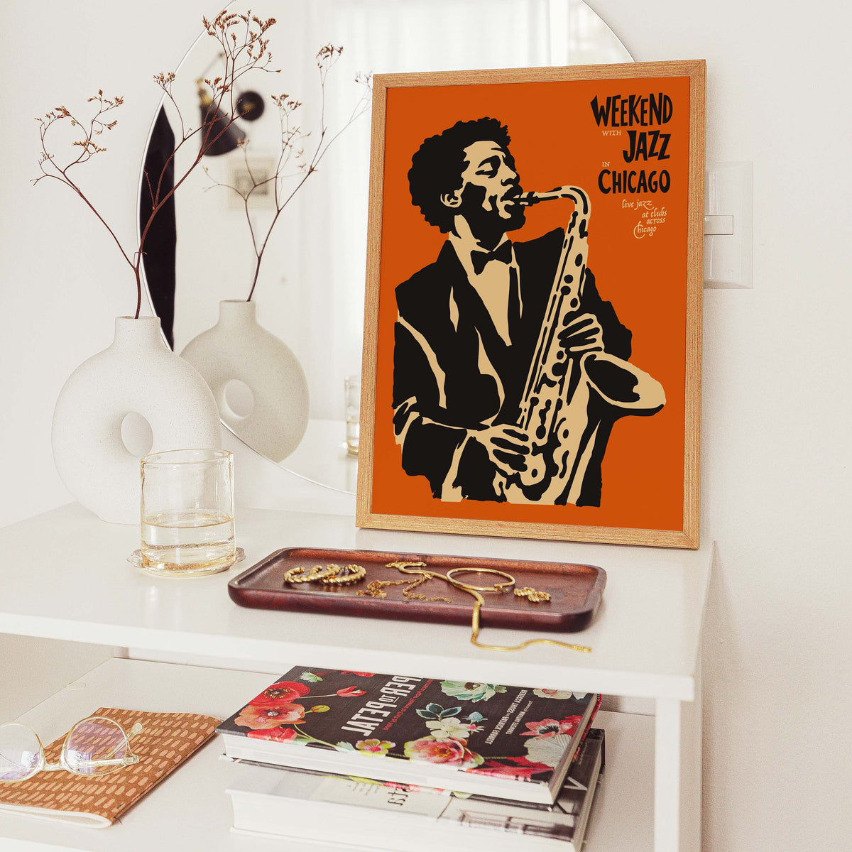 Chicago Jazz Saxophonist Wall Art