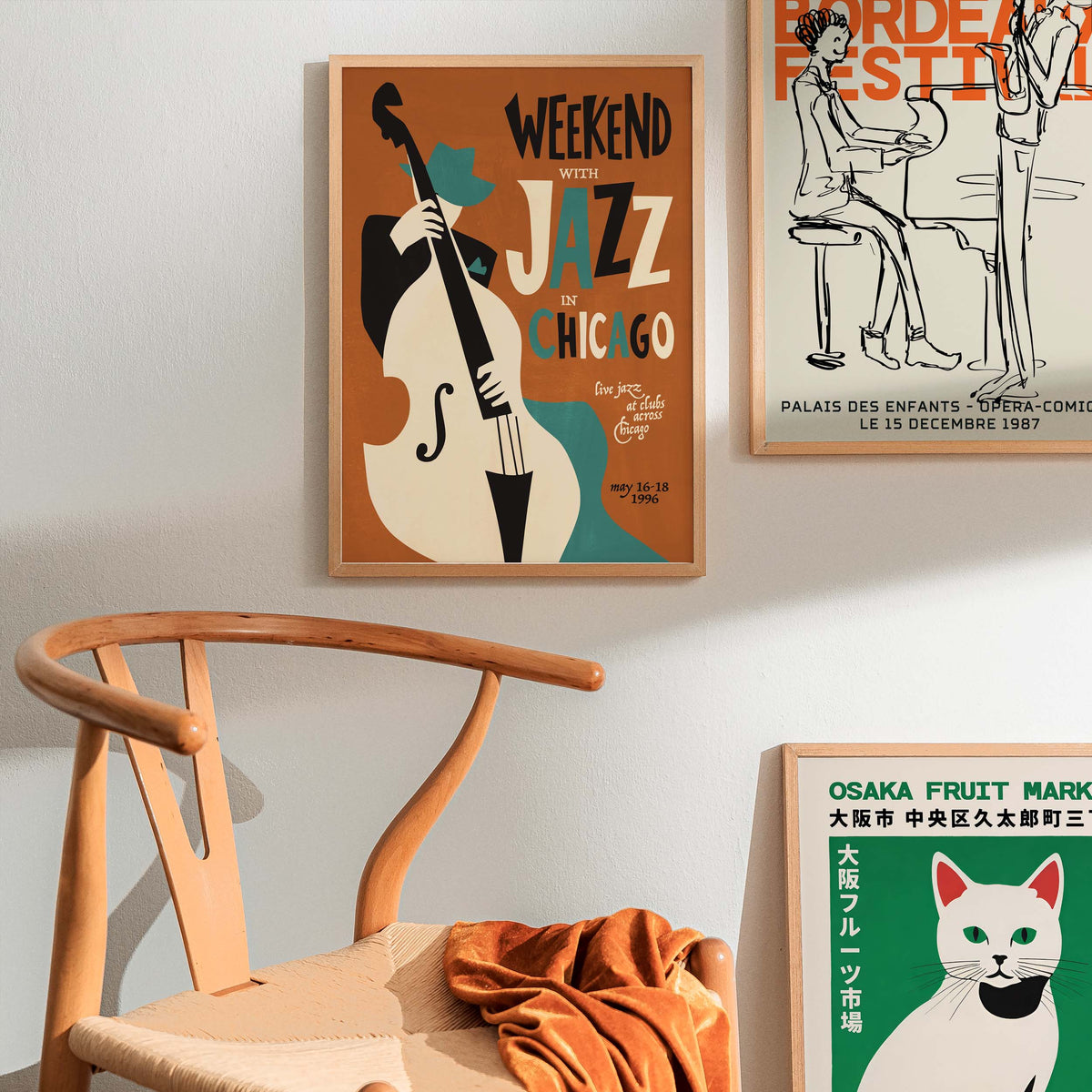 Chicago Jazz Double Bass Print