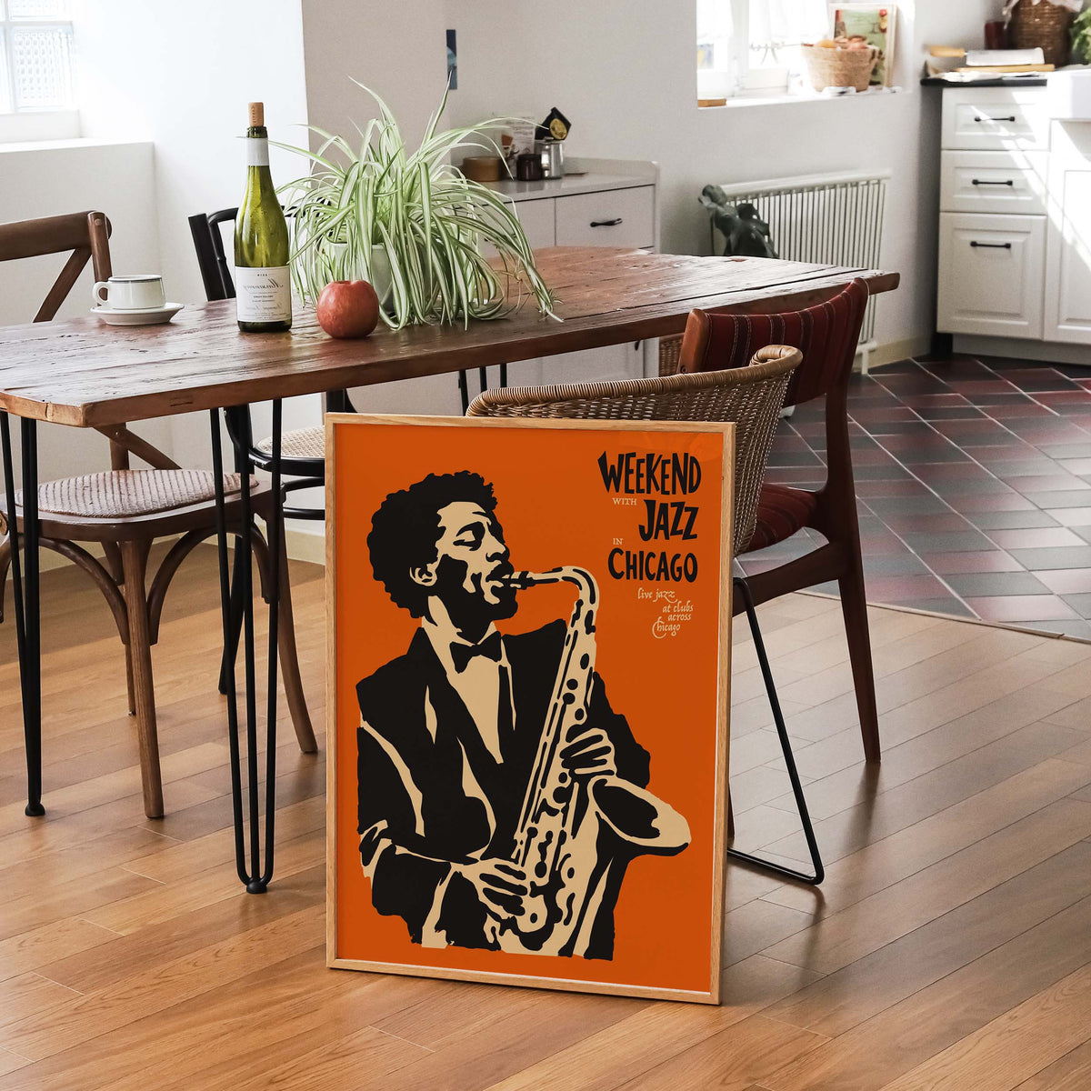 Chicago Jazz Saxophonist Wall Art