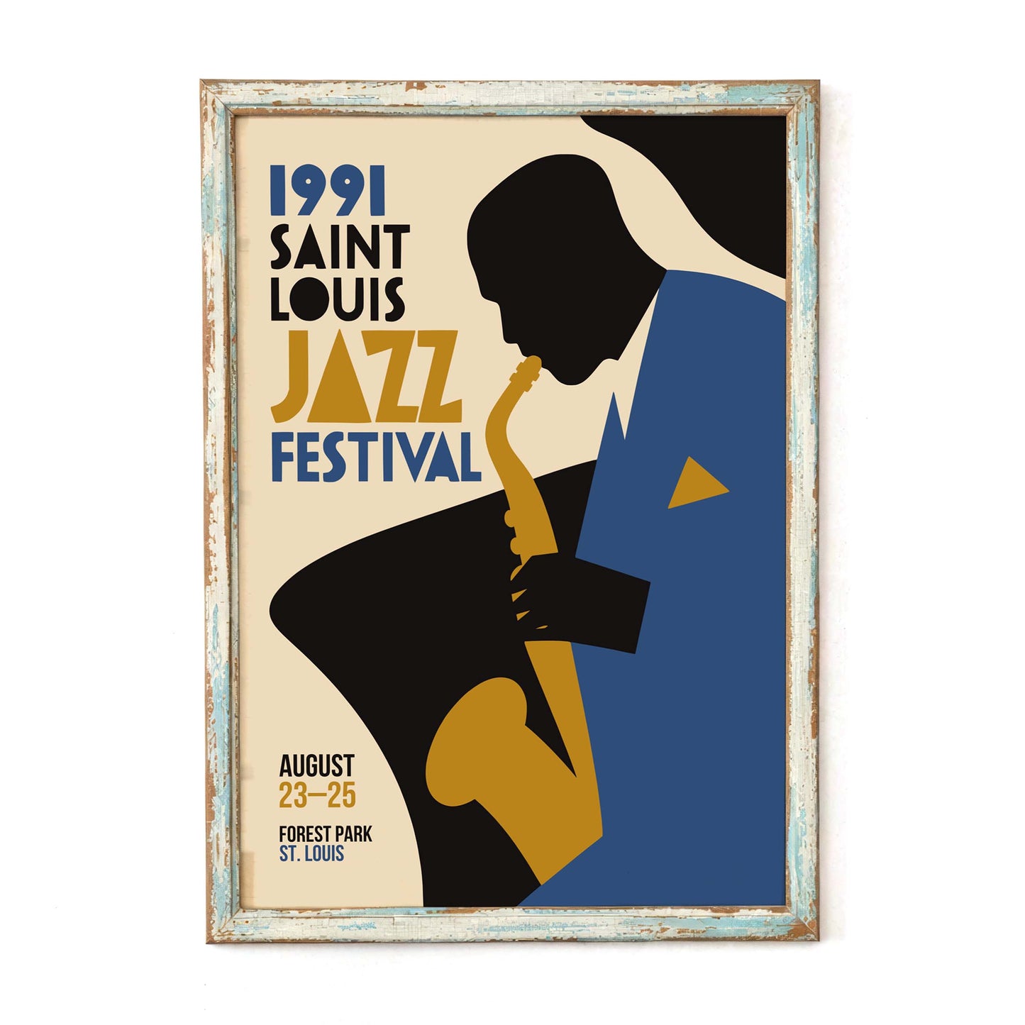 Saint Louis Jazz Festival Poster Print