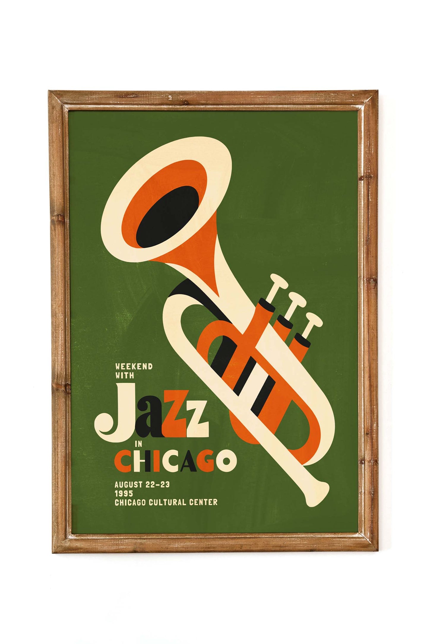 Weekend with Jazz in Chicago Trumpet Poster