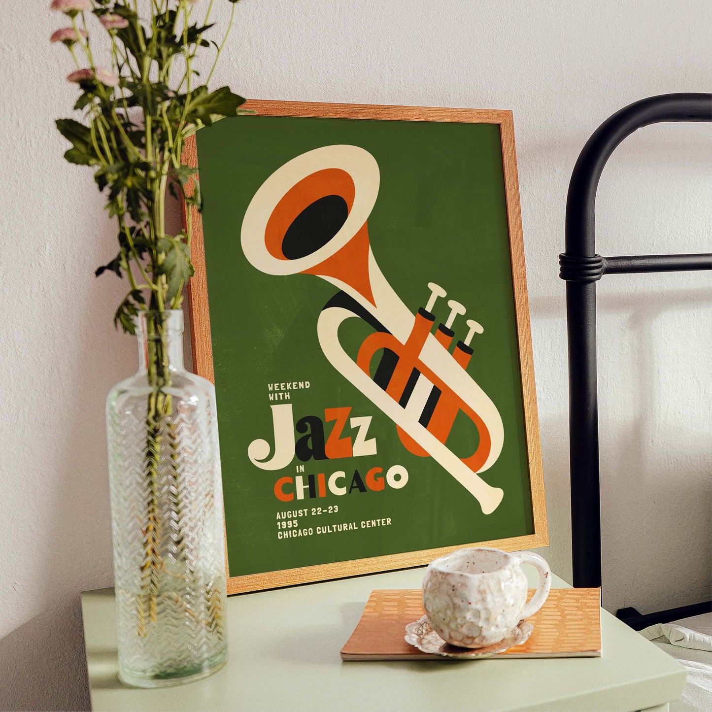 Weekend with Jazz in Chicago Trumpet Poster