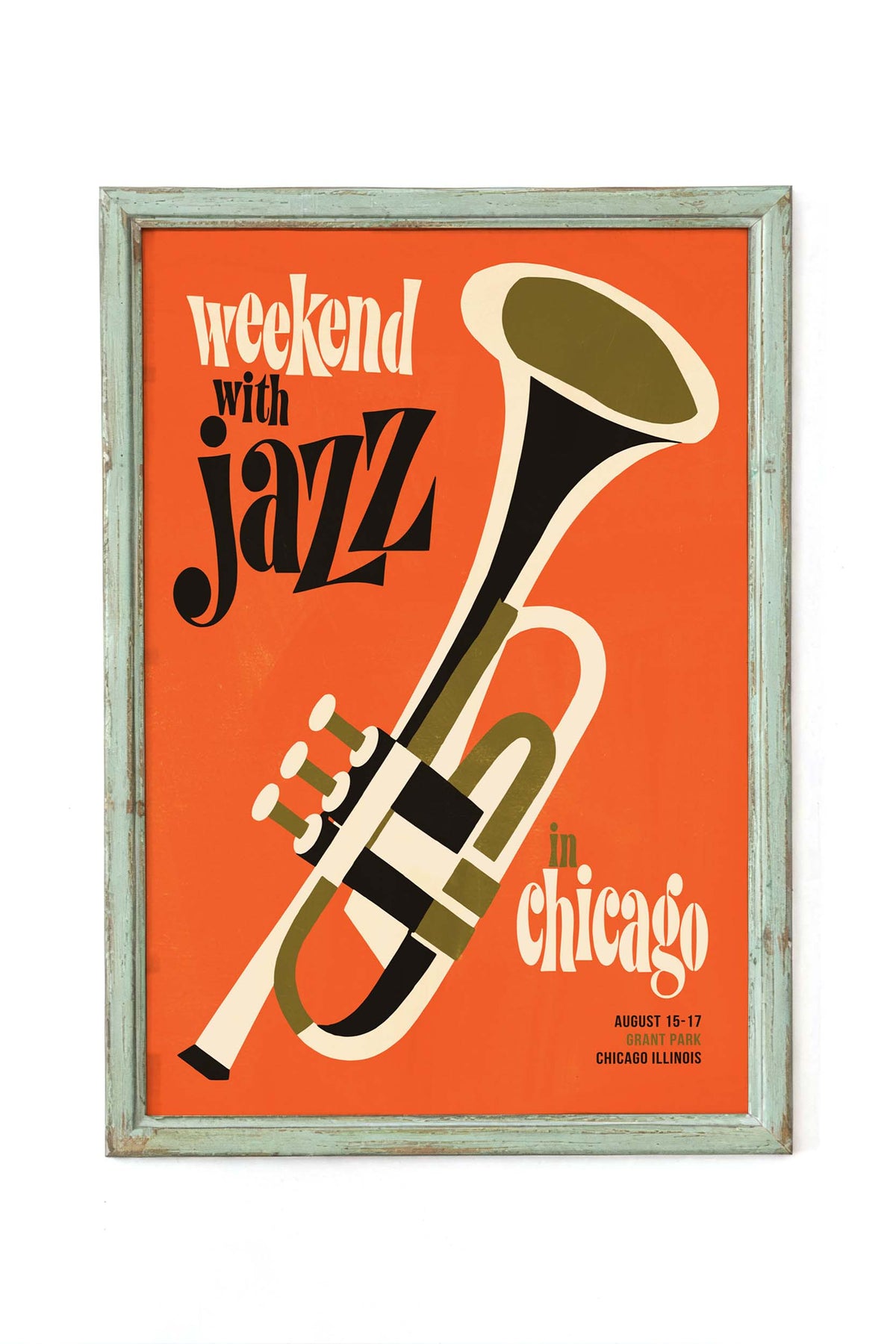 Chicago Weekend Jazz Poster