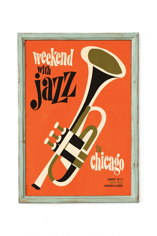 Chicago Weekend Jazz Poster