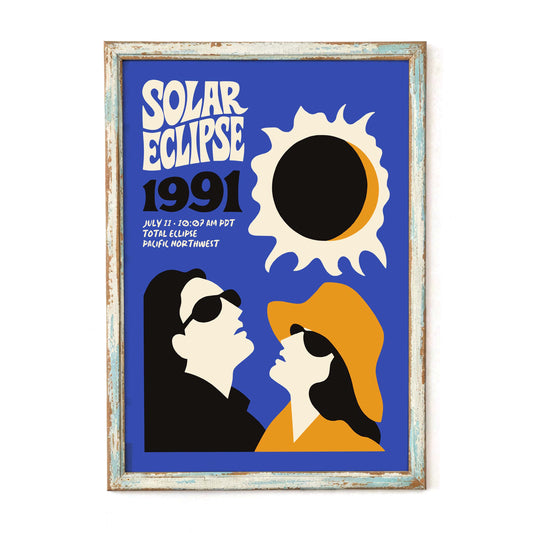 Zaćmienie Słońca 1991 Plakat Salon