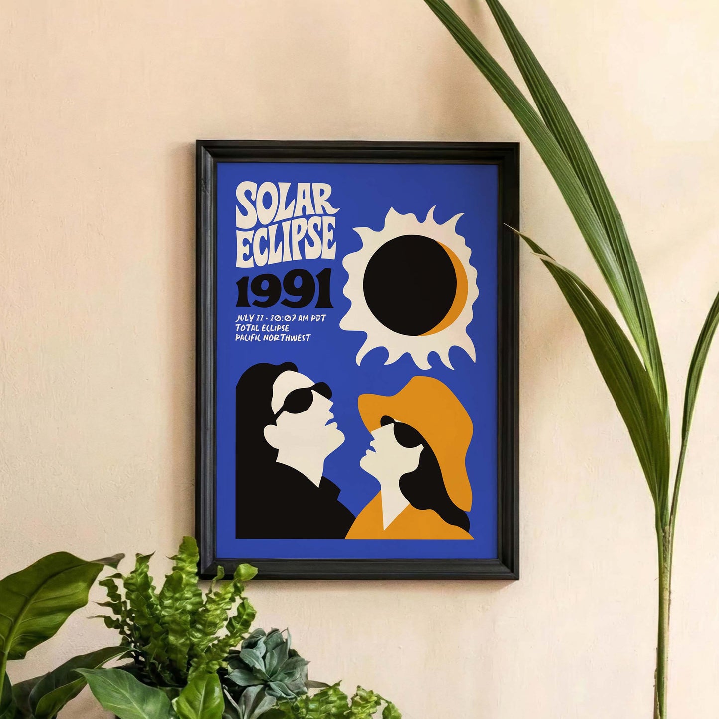 Solar Eclipse 1991 Poster Living Room