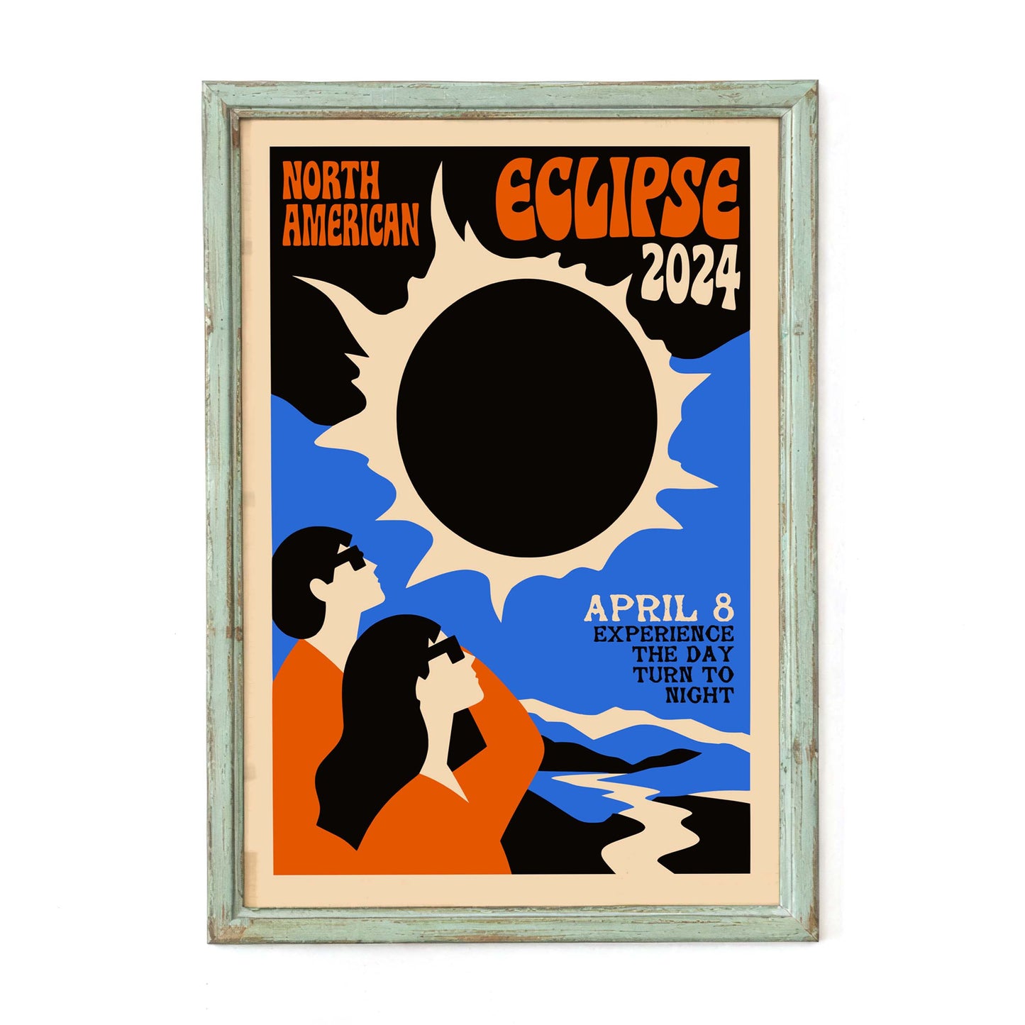 North American Eclipse Poster Living Room