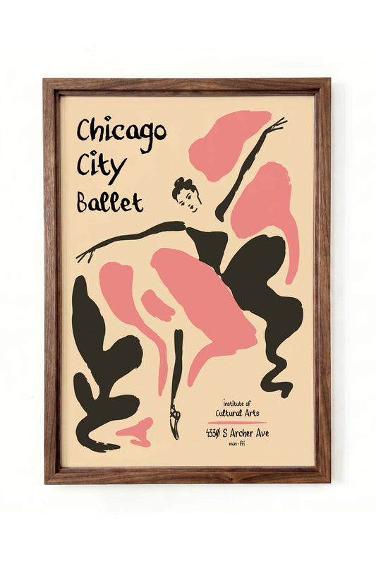 Chicago Ballet Dance Poster